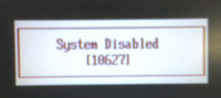 Acer BIOS - System disabled